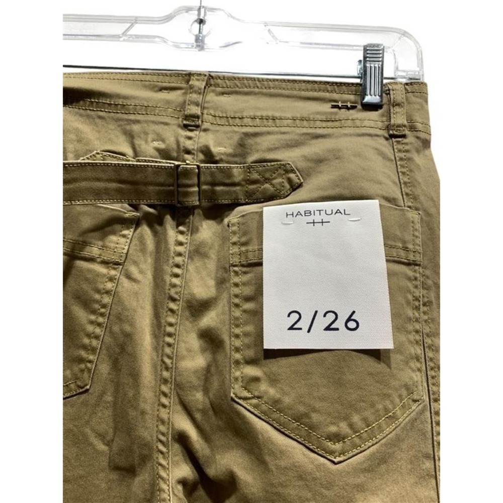 Habitual High Rise Wide Leg Army Green Pants HNM02107B Womens Size 2/26 NEW - Picture 8 of 14